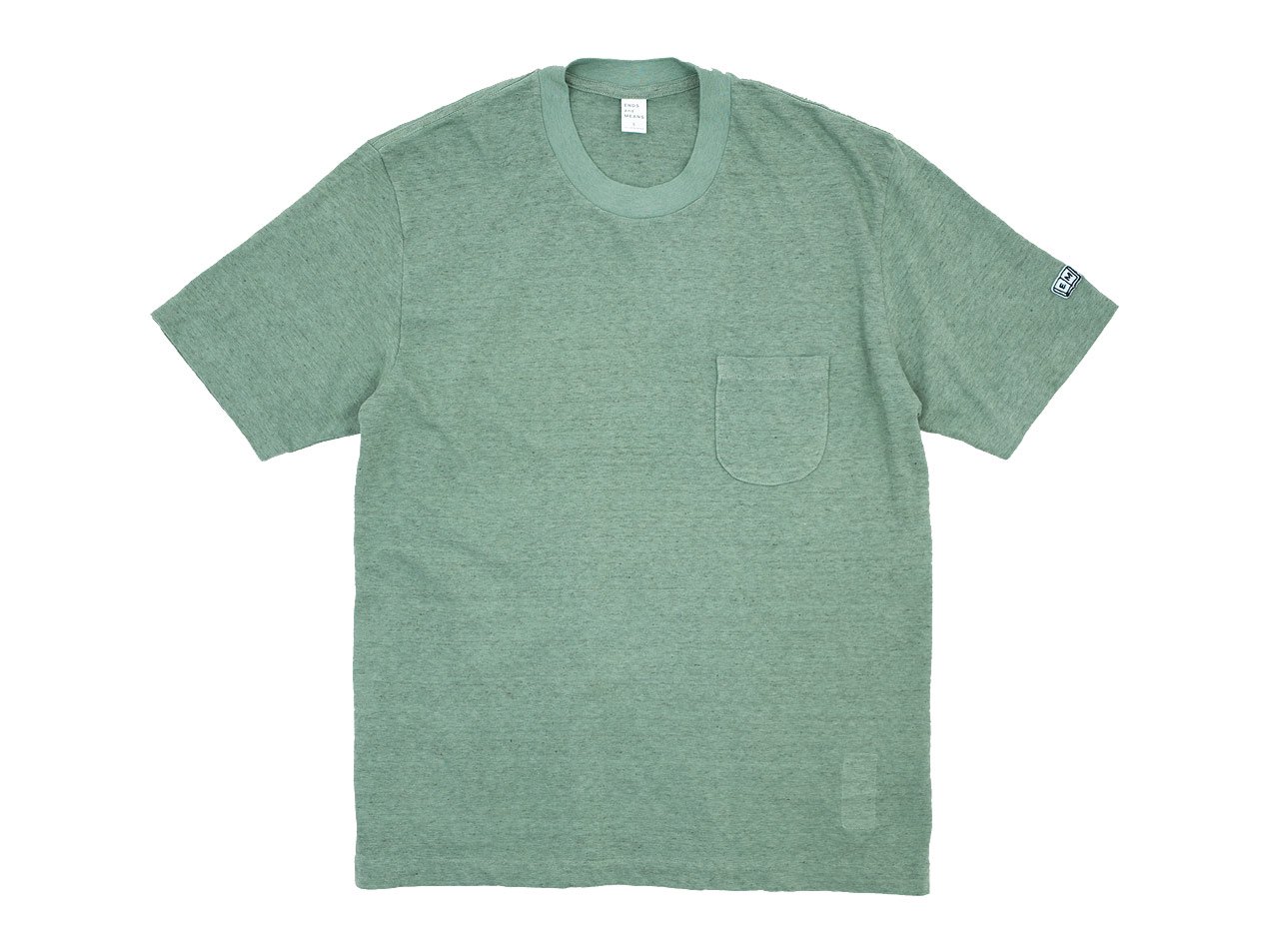 ENDS and MEANS Pocket Tee LIGHT GREEN