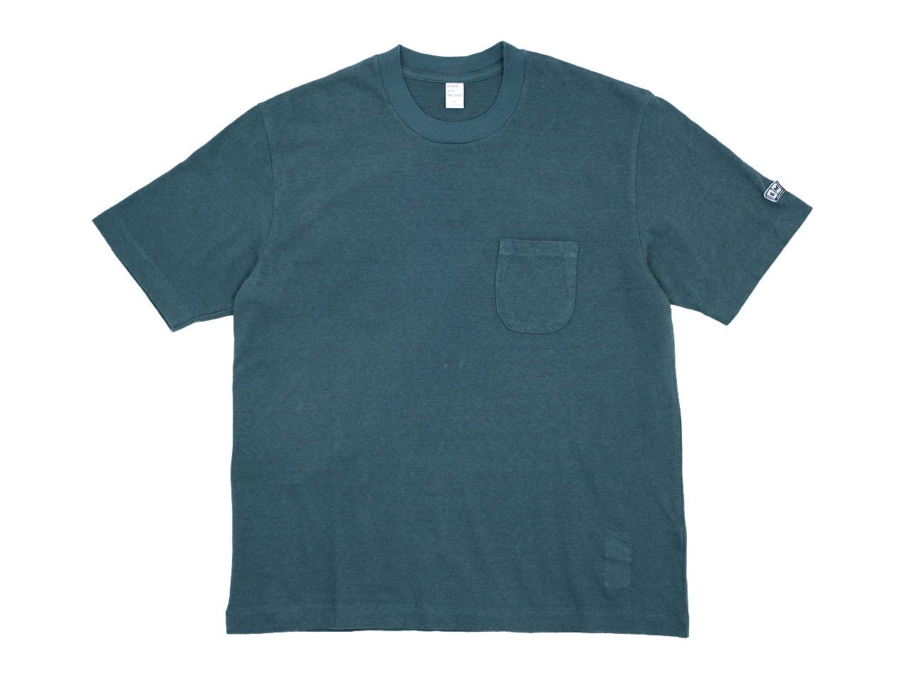 ENDS and MEANS Pocket Tee NAVY GREEN
