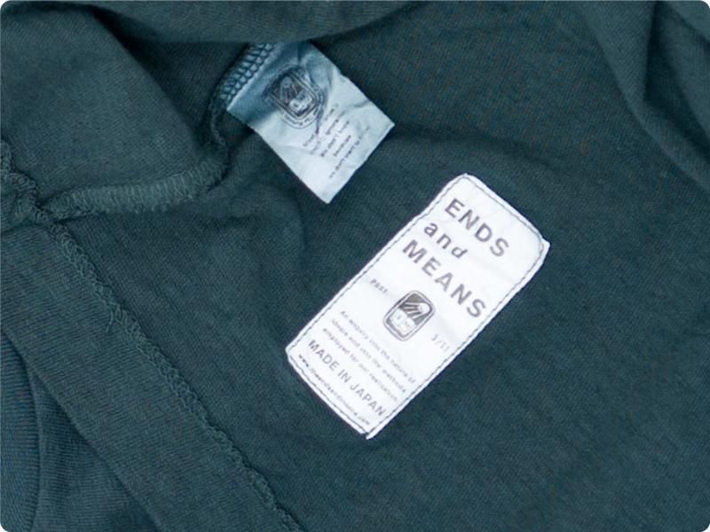 ENDS and MEANS Pocket Tee NAVY GREEN
