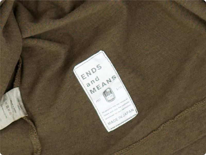 ENDS and MEANS Pocket Tee BROWN