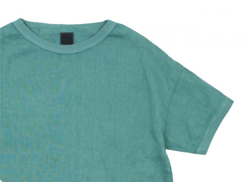  maillot linen shirts Tee SMOKE GREEN