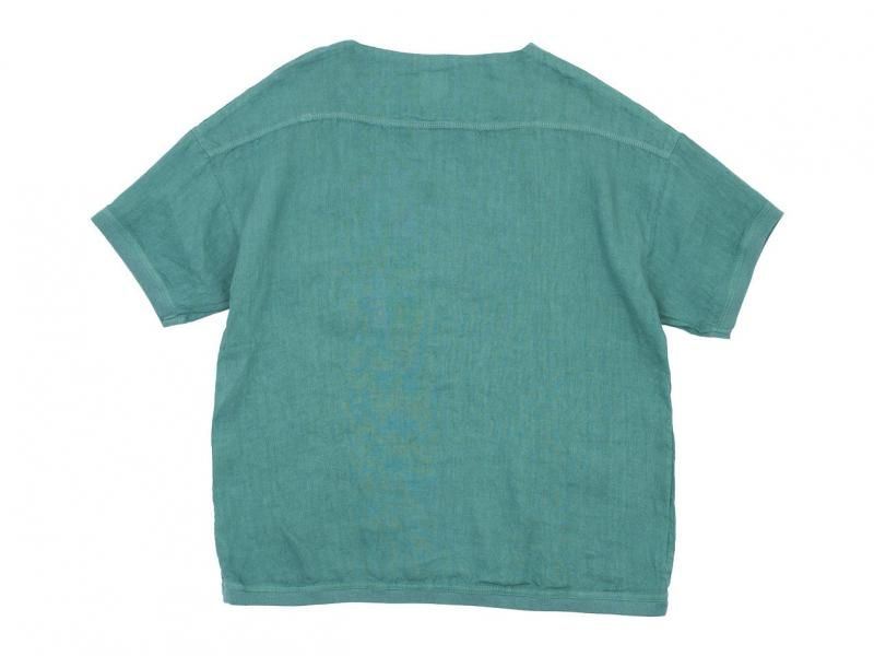  maillot linen shirts Tee SMOKE GREEN