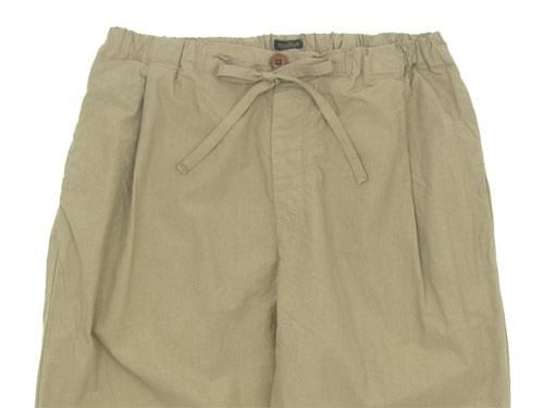 maillot mature rub cotton drawstring pants BEIGE