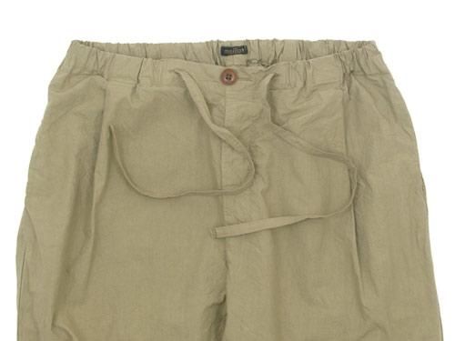 maillot mature rub cotton drawstring pants BEIGE