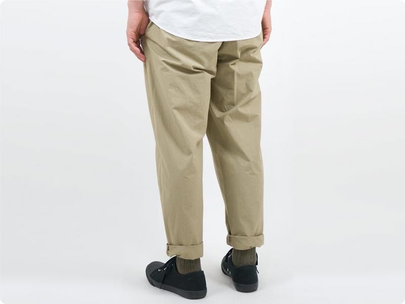 maillot mature rub cotton drawstring pants BEIGE