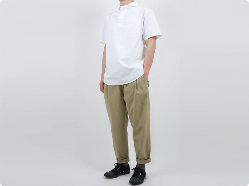 maillot mature rub cotton drawstring pants BEIGE