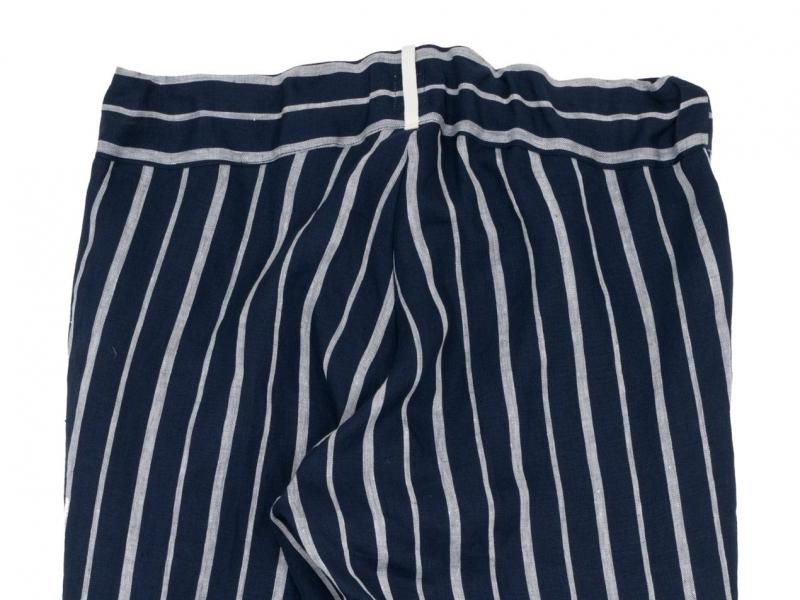  TATAMIZE ROOM PANTS NAVY STRIPE