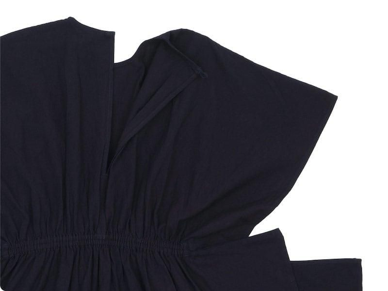 homspunネイビー ロングワンピース homspunネイビー ロングワンピース homspunネイビー ロング