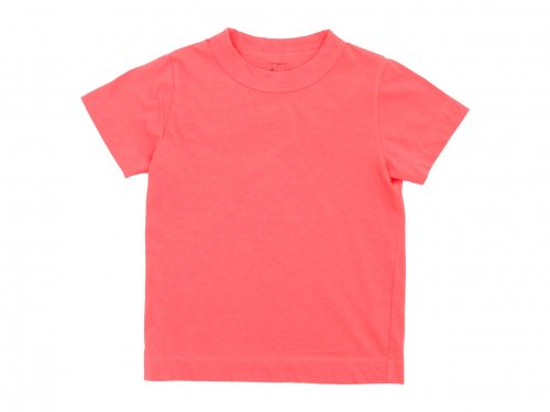 【Kid's】 homspun 30/1天竺 半袖Tシャツ ピンク
