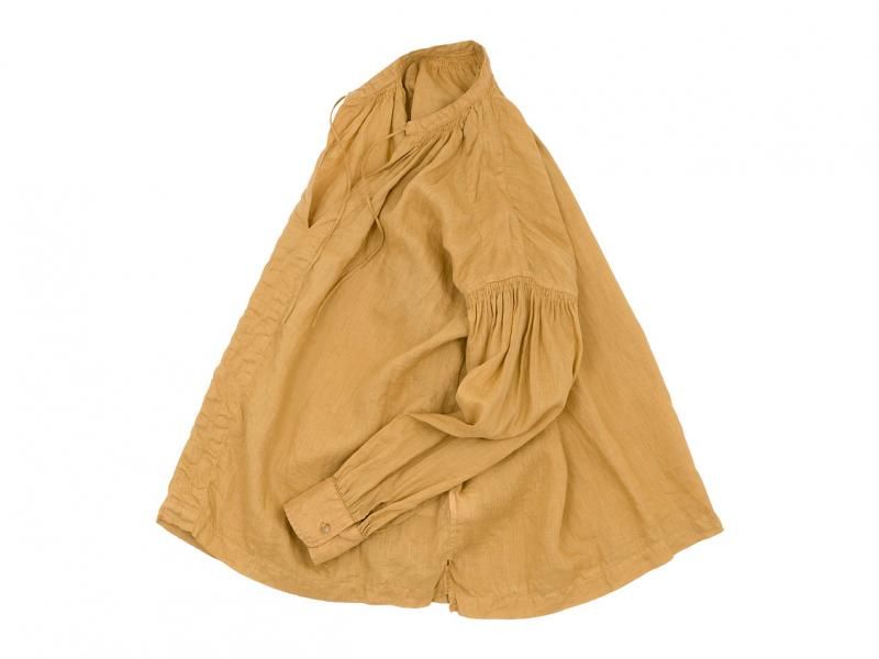 ordinary fits FLORIST BLOUSE CAMEL