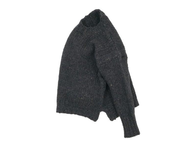 maillot mature hand frame fisherman sweater CHARCOAL
