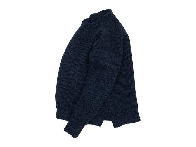 maillot mature hand frame fisherman sweater NAVY