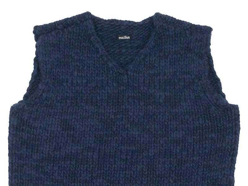 maillot mature hand frame vest NAVY