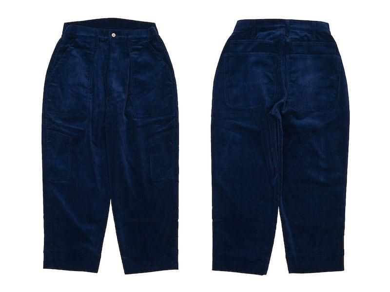 TUKI combat pants corduroy 98INK BLUE