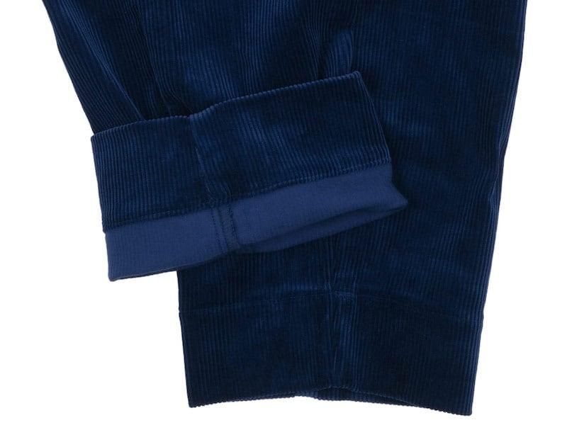 TUKI combat pants corduroy 98INK BLUE