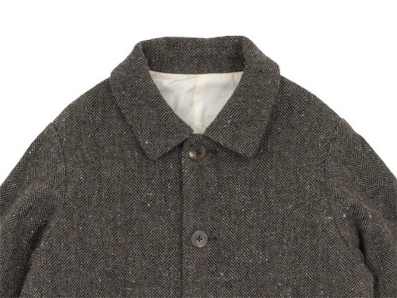 RINEN 1/6ツイードヘリンボーン コート 07ブラウン 〔メンズ〕 RINEN