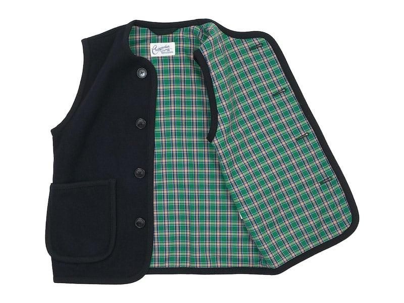 Charpentier de Vaisseau Tito Button Wool Vest NAVY