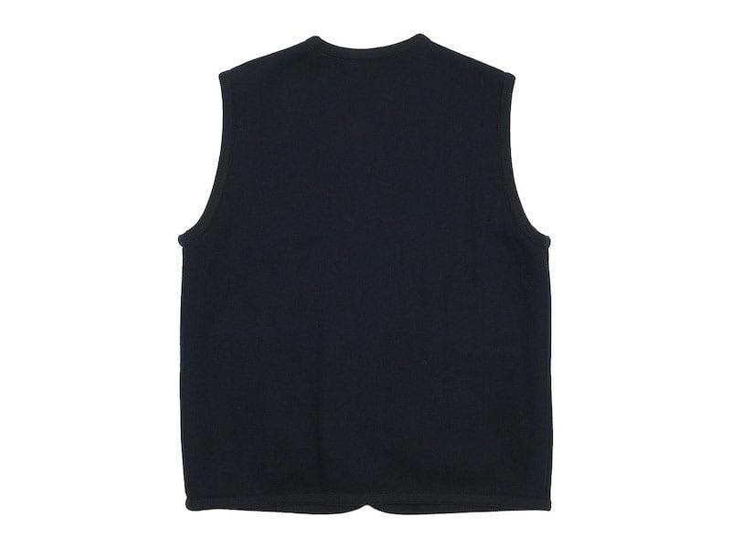 Charpentier de Vaisseau Tito Button Wool Vest NAVY