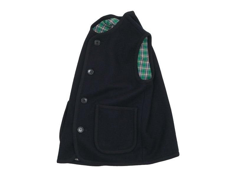 Charpentier de Vaisseau Tito Button Wool Vest NAVY