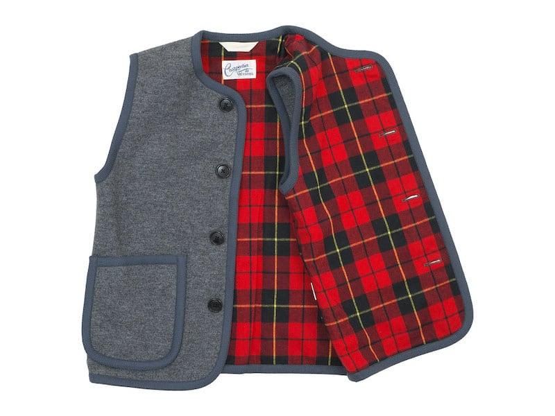 Charpentier de Vaisseau Tito Button Wool Vest GRAY