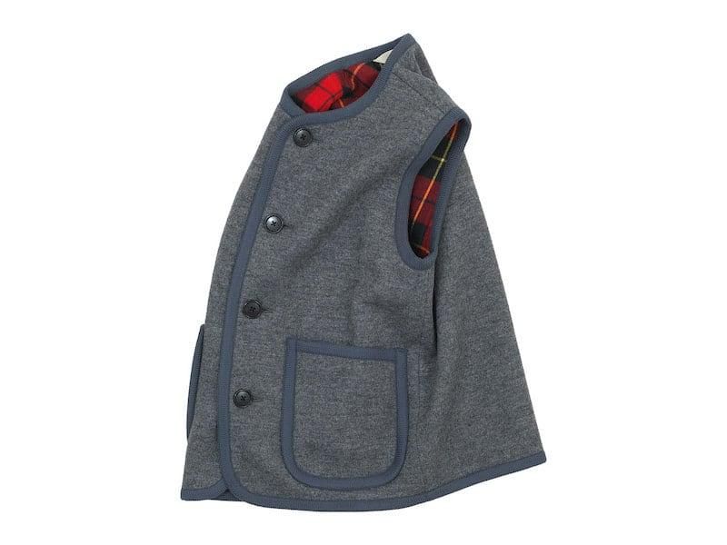 Charpentier de Vaisseau Tito Button Wool Vest GRAY