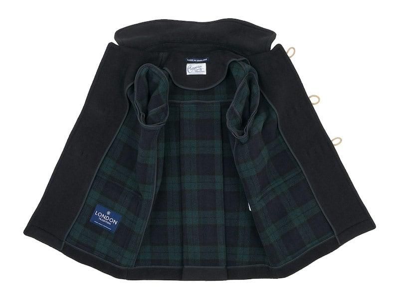 Charpentier de Vaisseau Tate London Tradition Duffle Coat Short BLACK