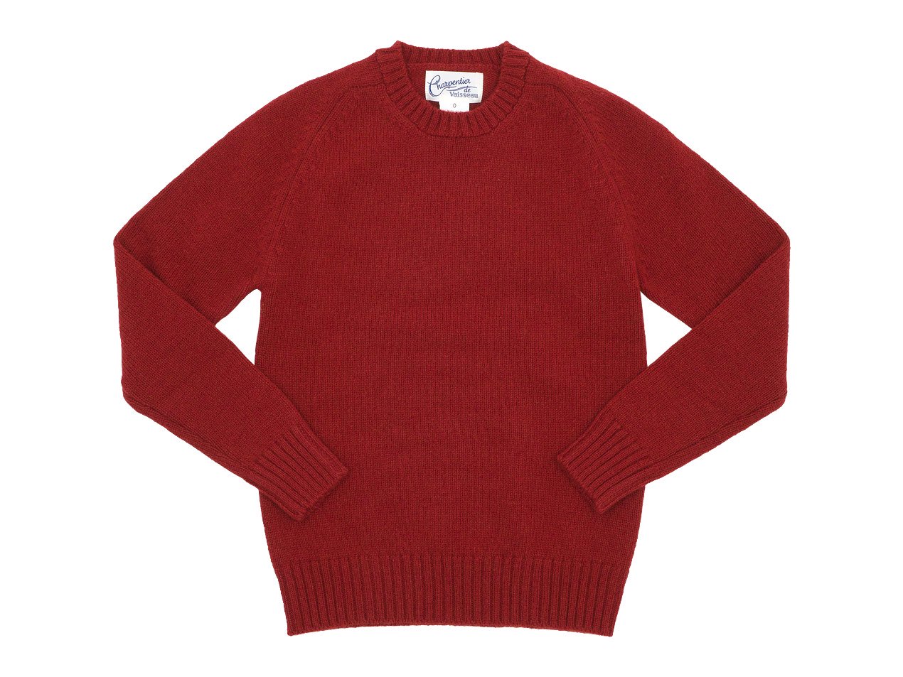 Charpentier de Vaisseau Karl Shetland Crew Neck Knit DARK RED