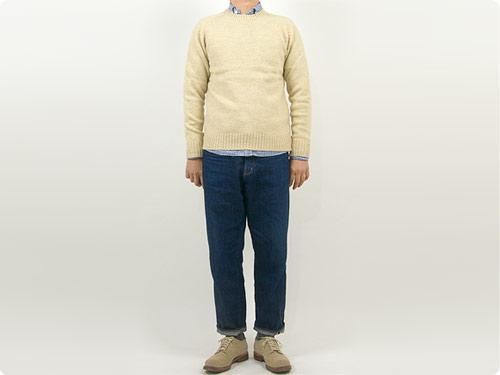Charpentier de Vaisseau Karl Shetland Crew Neck Knit DARK RED