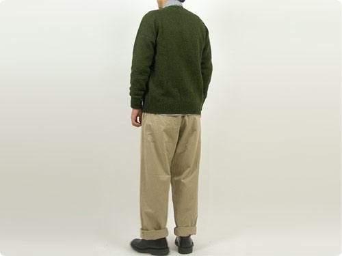 Charpentier de Vaisseau Karly Shetland Crew Neck Cardigan BROWN