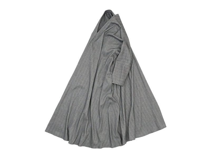 Atelier d'antan NoiretʥΥ tent dress WHITE x BLACK