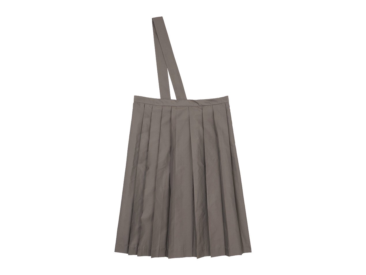 TOUJOURS One Shoulder Random Pleated Skirt OLIVE MOCHA 【TM31EK04