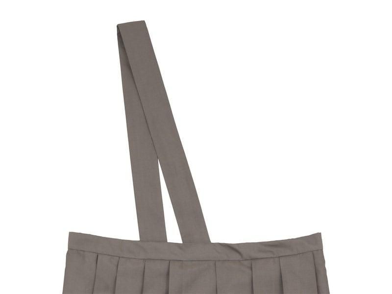 TOUJOURS One Shoulder Random Pleated Skirt OLIVE MOCHA TM31EK04