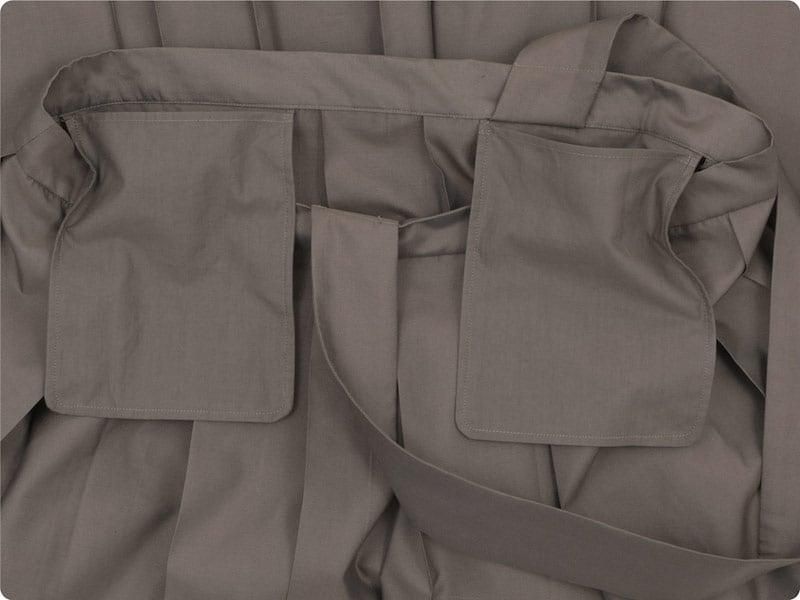 TOUJOURS One Shoulder Random Pleated Skirt OLIVE MOCHA TM31EK04