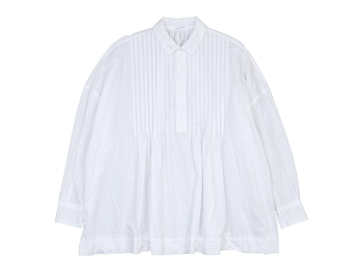 toujoursホワイト ピンタック 半袖シャツ toujoursホワイト ピンタック 半袖シャツ