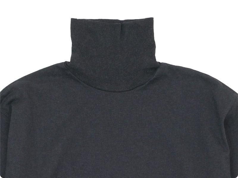 TOUJOURS Turtle Neck Pullover HEATHER BLACK LM31XC09