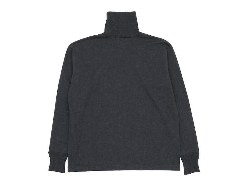 TOUJOURS Turtle Neck Pullover HEATHER BLACK LM31XC09