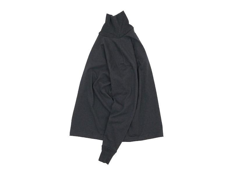 TOUJOURS Turtle Neck Pullover HEATHER BLACK LM31XC09