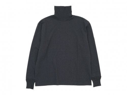 TOUJOURS Turtle Neck Pullover HEATHER BLACK LM31XC09