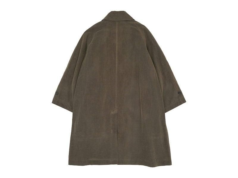 TOUJOURS Oversized Flared Soutien Collar Coat OLIVE BROWNVM31HC07