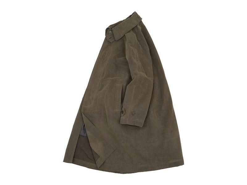 TOUJOURS Oversized Flared Soutien Collar Coat OLIVE BROWNVM31HC07