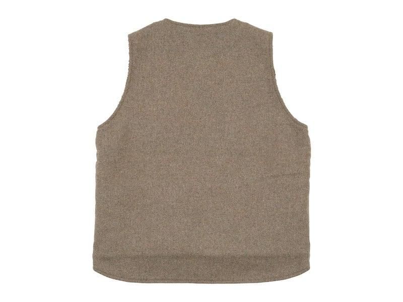 ENDS and MEANS Wool Boa Vest MIX BEIGE