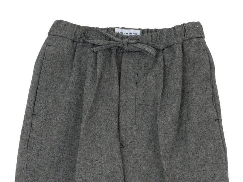 ENDS and MEANS W/L Relax Fit Trousers BLACK