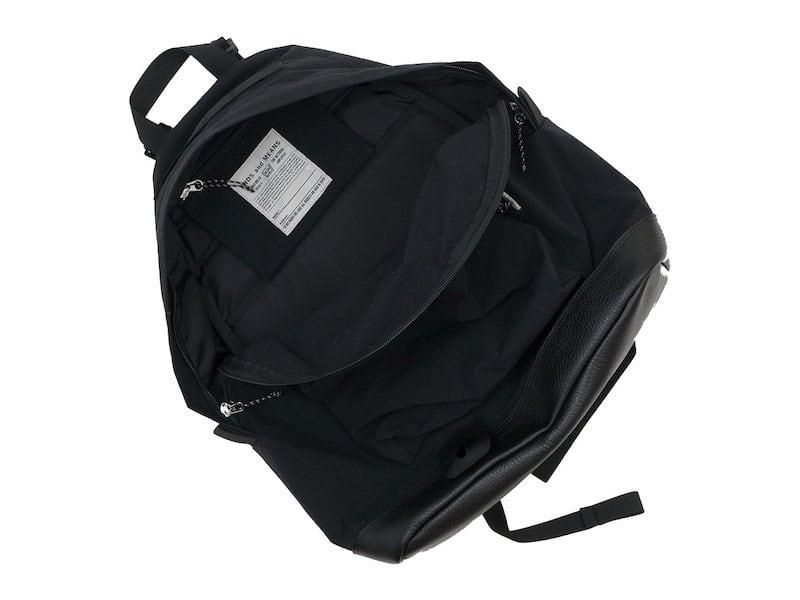 ENDS and MEANS Daytrip Backpack Leather Bottom BLACK