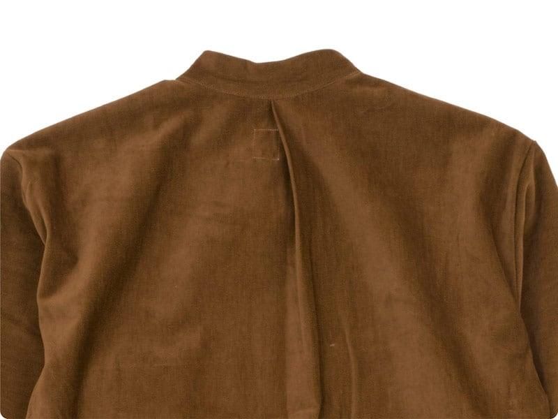 TATAMIZE STAND COLLAR SHIRTS BROWN