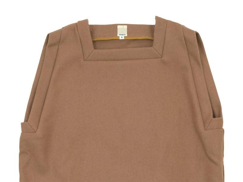 TATAMIZE SQUARE VEST CAMEL