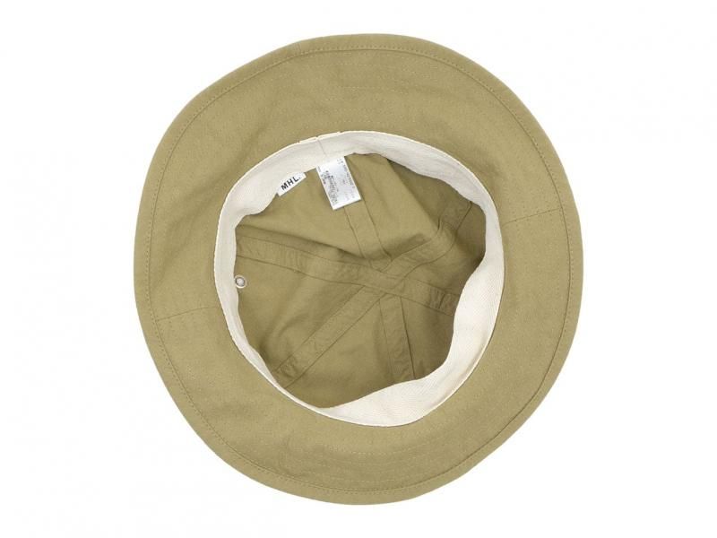 MHL. VINTAGE COTTON POPLIN HAT 040BEIGE