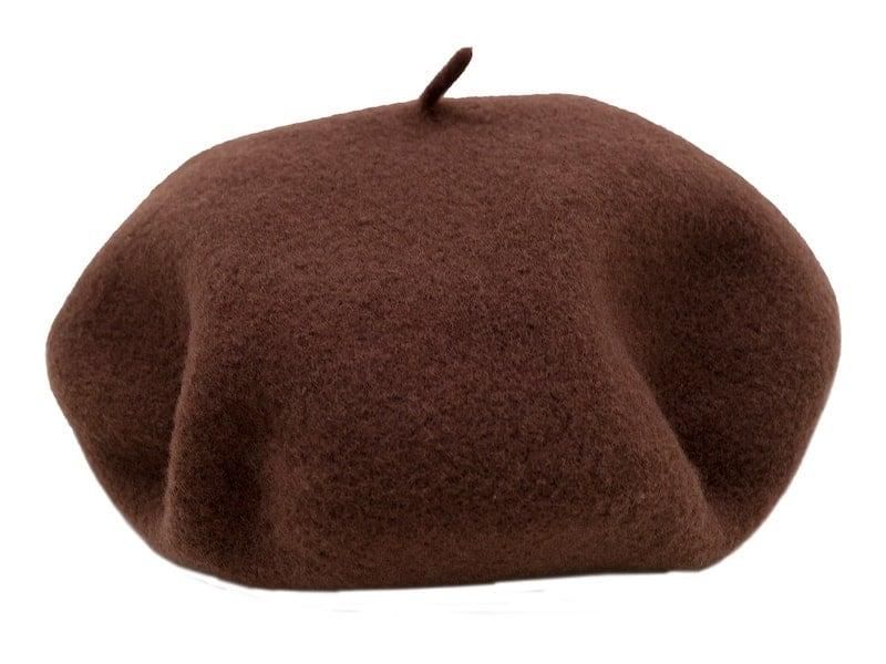 MHL. WOOL BERET 050BROWN