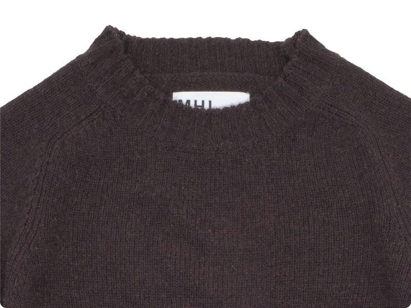 MHL. FINE SHETLAND 5G KNIT 052BROWN ̥ǥ