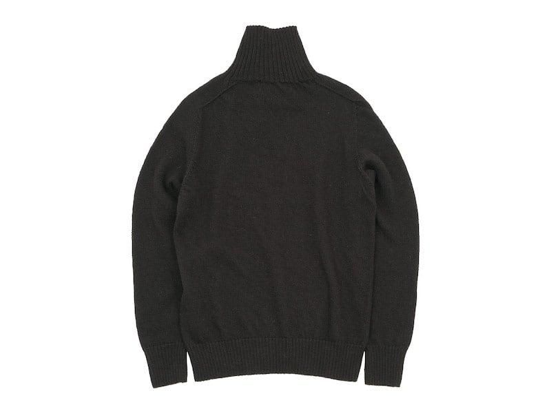 MHL. BRITISH MERINO SADDLE SLEEVE ROLL NECK KNIT 052BROWN ̥󥺡