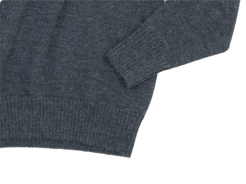 MHL. BRITISH MERINO SADDLE SLEEVE ROLL NECK KNIT 022CHARCOAL ̥󥺡